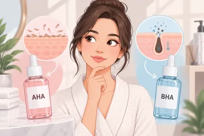 أحماض AHA وBHA: الفرق بينهما ومتى تستخدمين كلًّا منهما